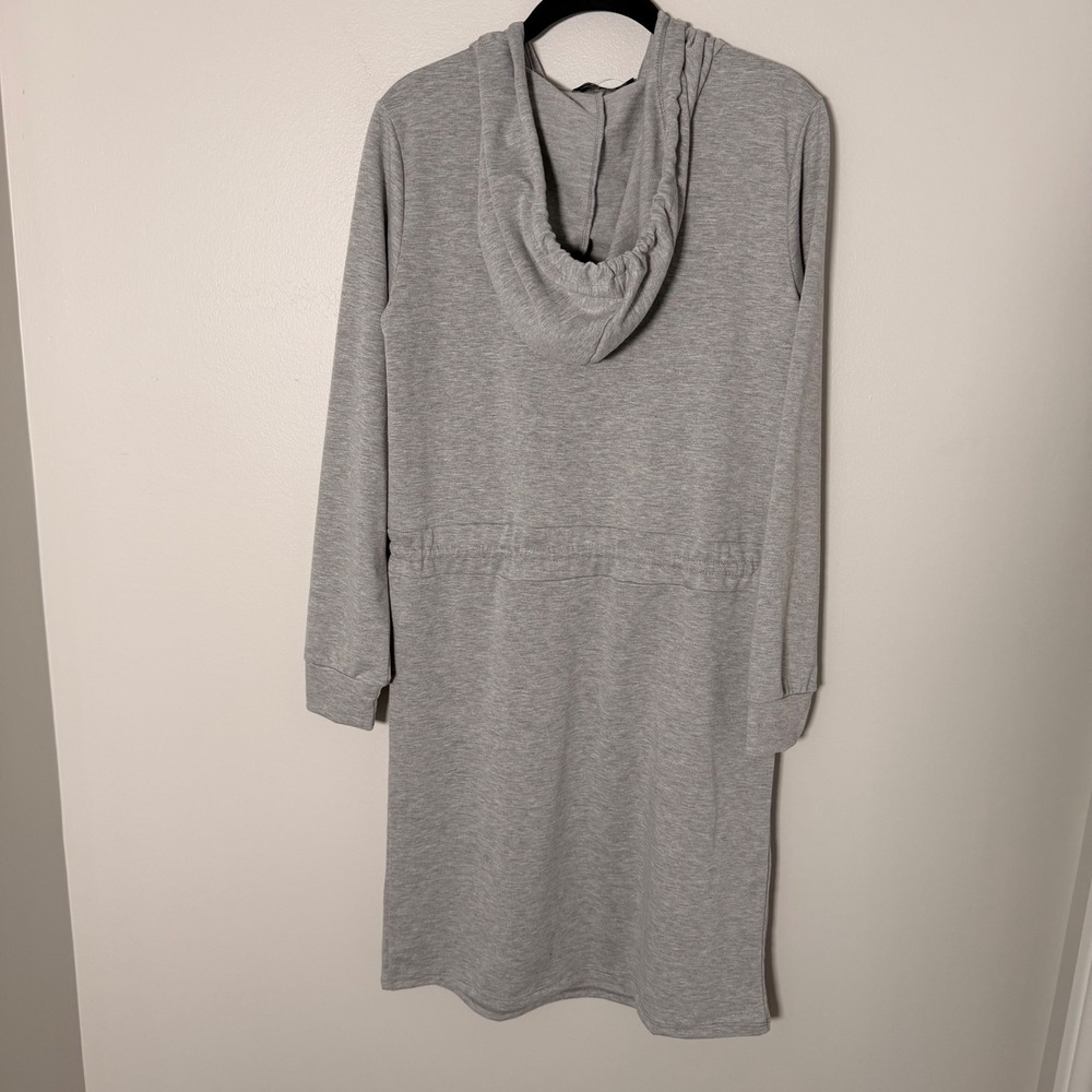 Brigitte Brianna Modest Essential Sweatshirt Dress (M 4-8) Hooded French Terry - Picture 12 of 13